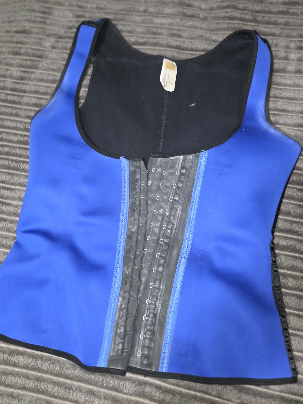 Ann Chery Royal Blue Front-Hook Waist Trainer Tank